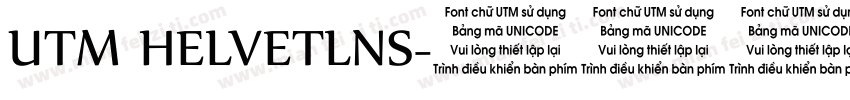 UTM HELVETLNS字体转换